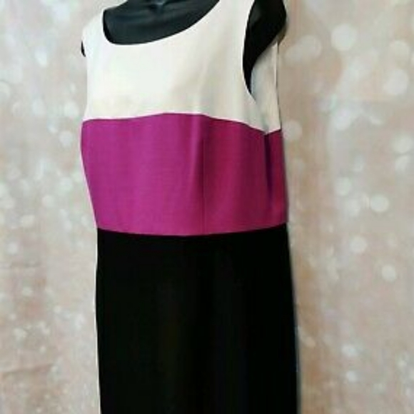 Evan Picone black label color block dress - Picture 3 of 4